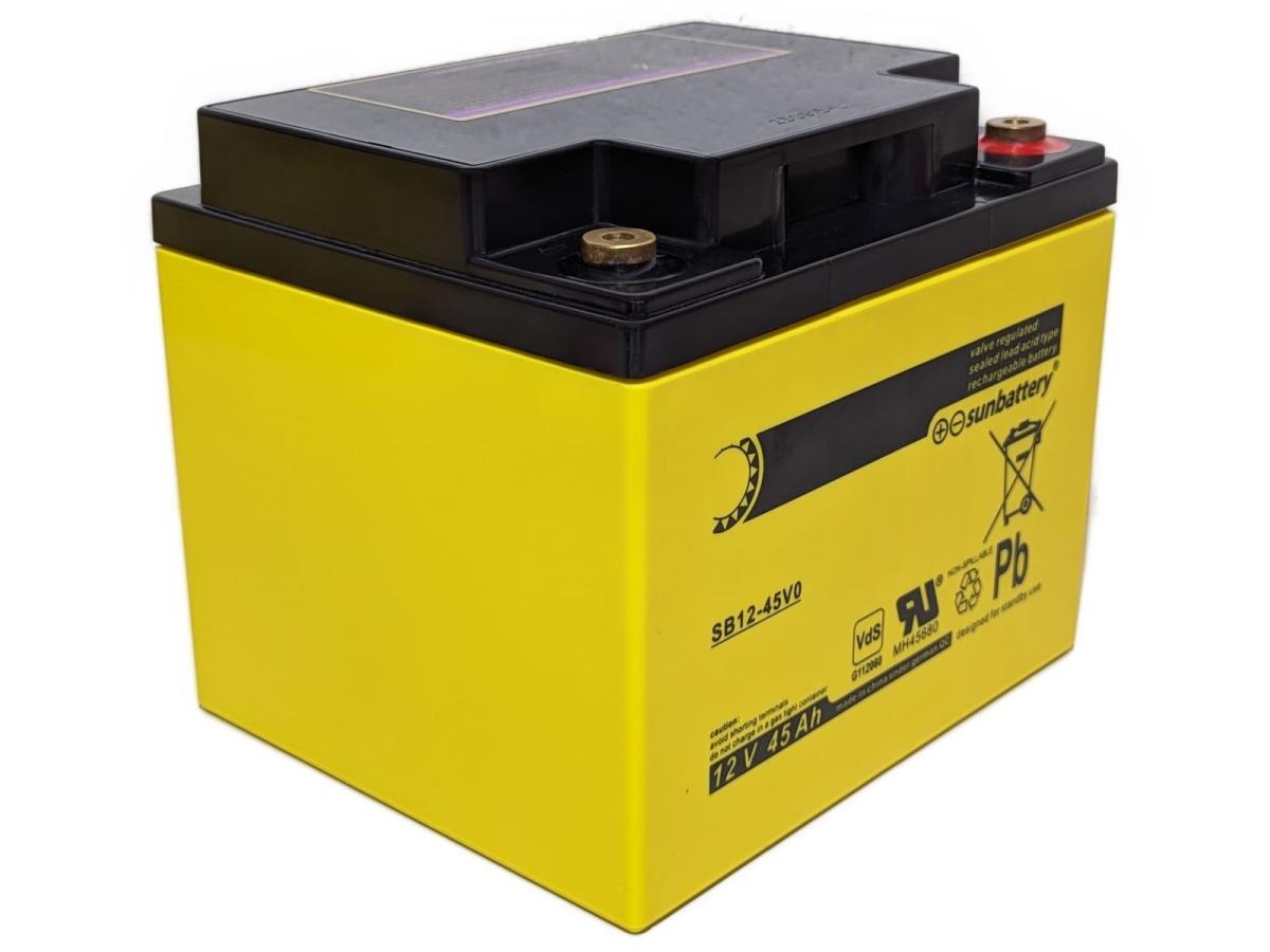 SUN Battery SB12-45V0 12V 45Ah Blei Akku AGM mit VdS